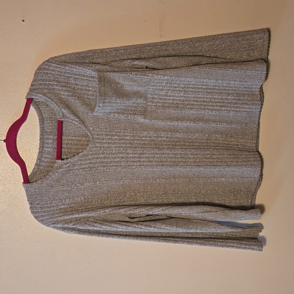 SheIn Gray Sweater with Chest Pocket, 0XL